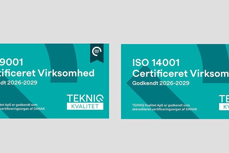 ISO certifikater for Guldager