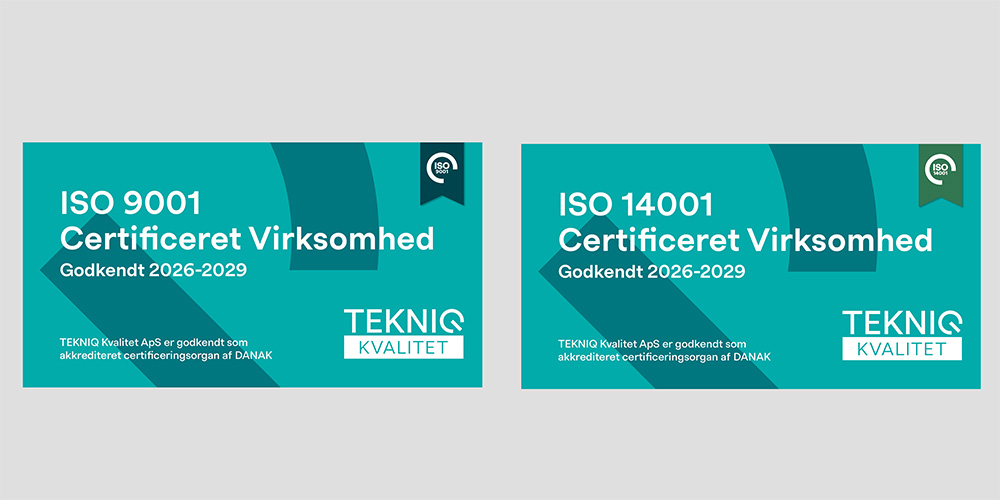ISO certifikater for Guldager