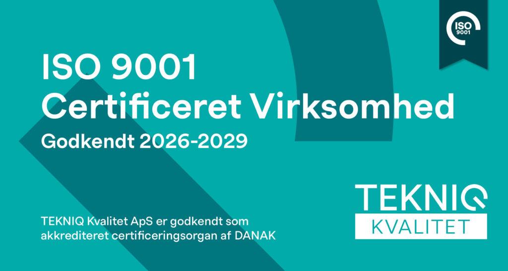 ISO9001 certificeret virksomhed